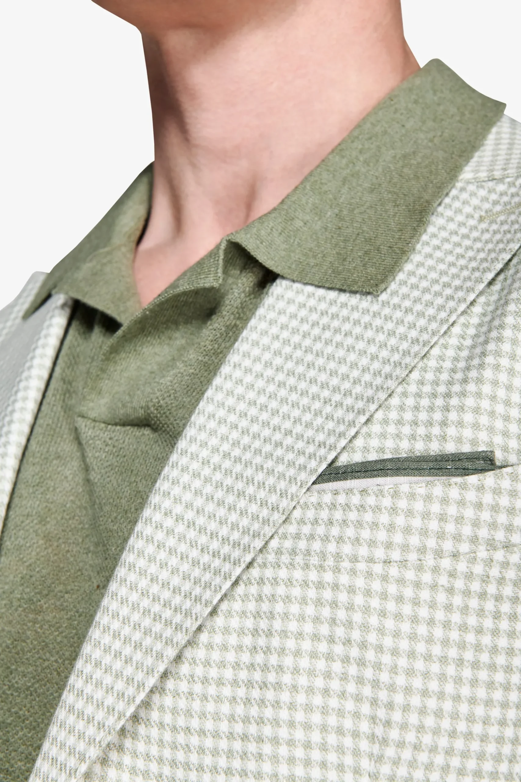 Sage Pied de Poule blazer
