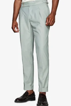 Sage twill trousers