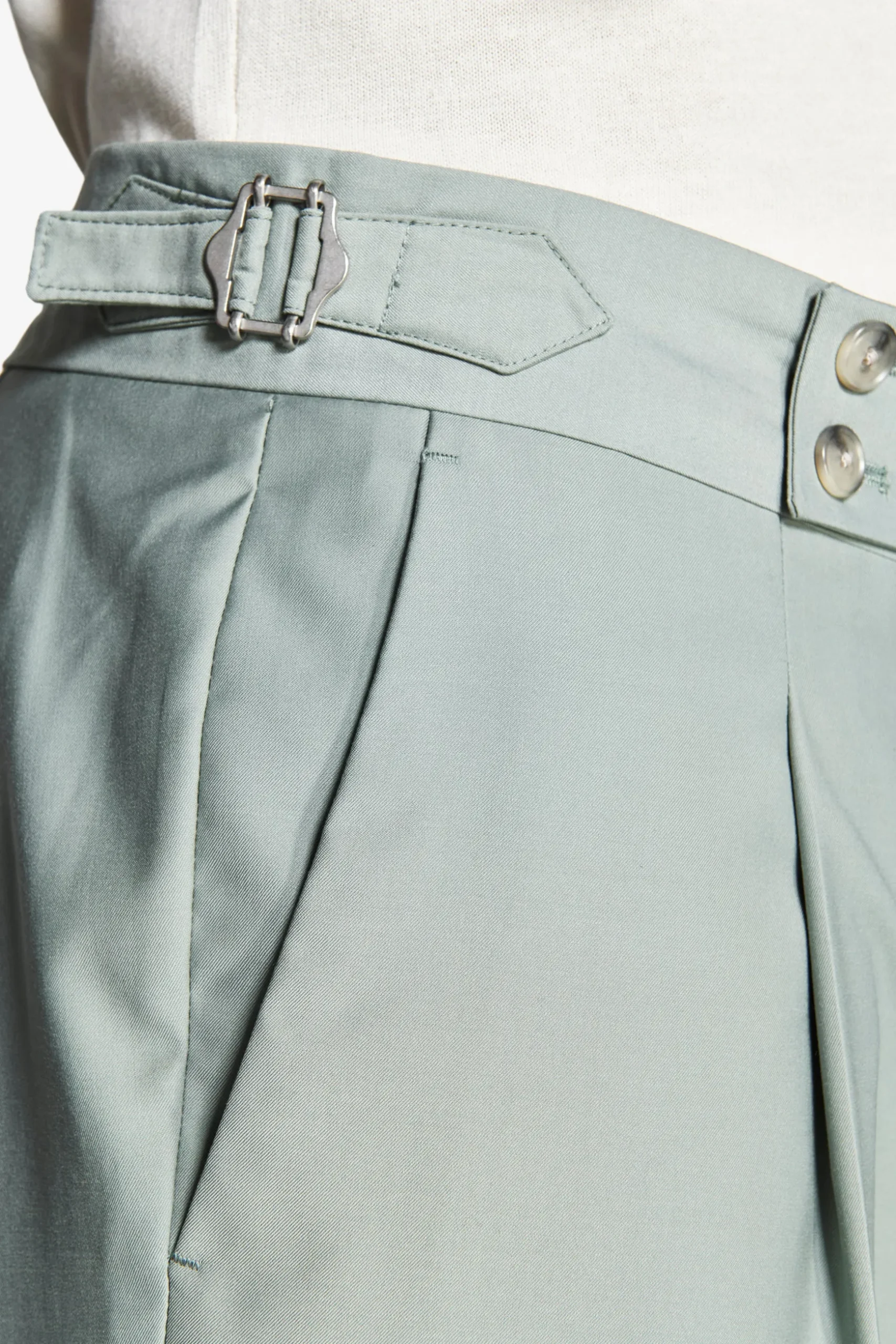 Sage twill trousers
