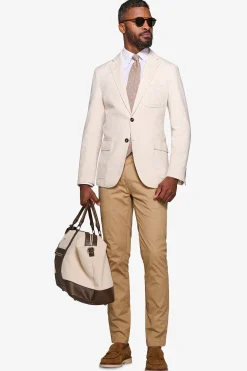 Sand Herringbone blazer