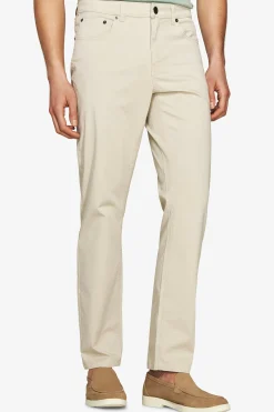 Sand 5 pockets gabardine trousers