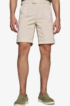 Sand textured Bermuda shorts