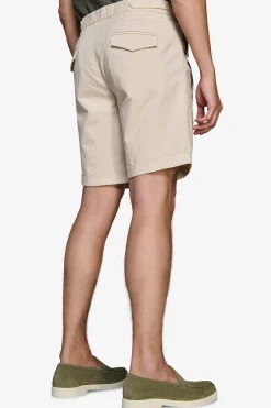 Sand textured Bermuda shorts