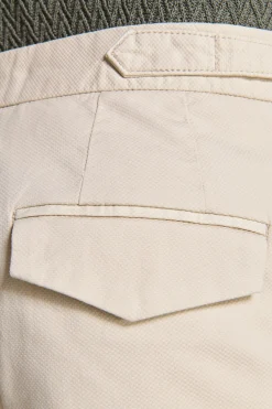 Sand textured Bermuda shorts