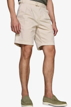 Sand textured Bermuda shorts