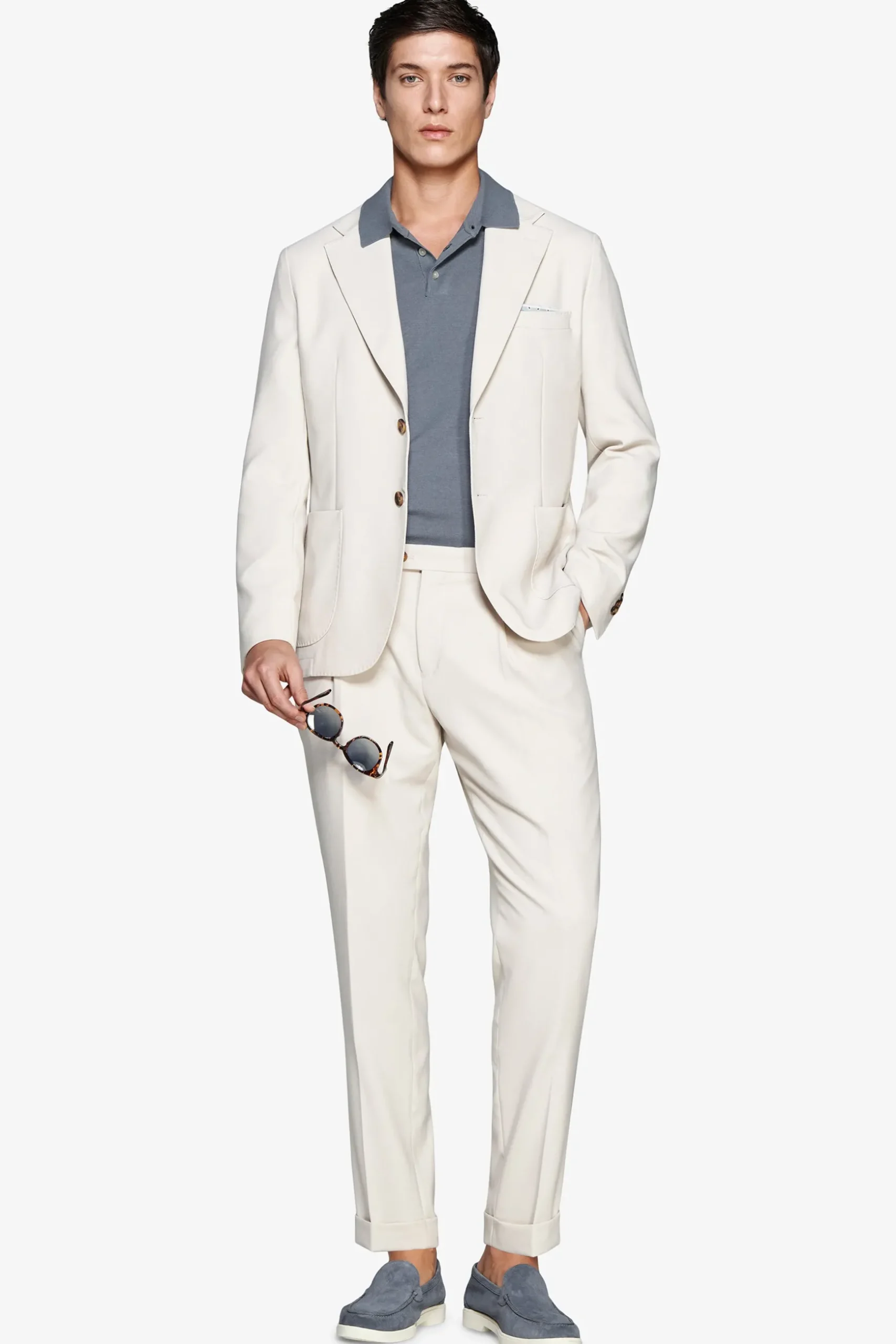 Sand textured weave blazer
