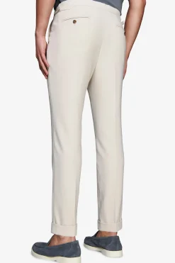 Sand textured weave trousers