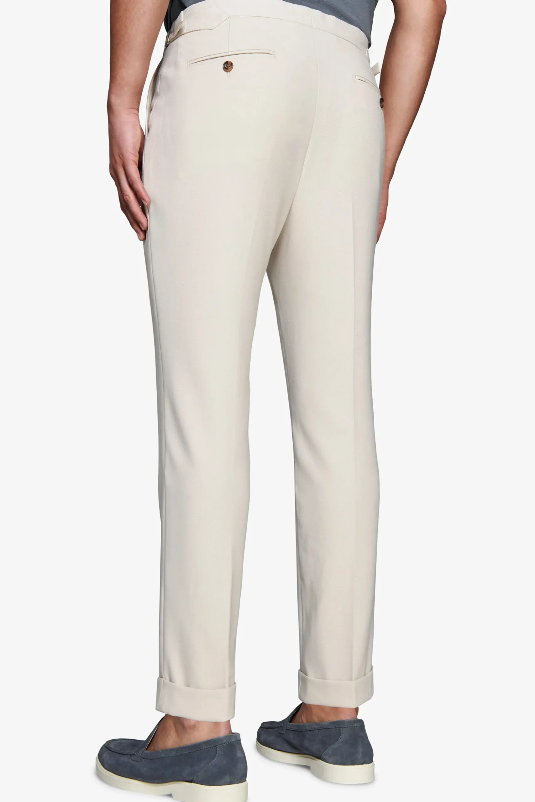Sand textured weave trousers