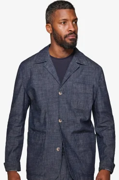 "Shibuya" denim suit overshirt