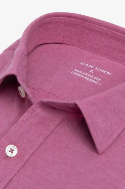 Strawberry linen blend shirt