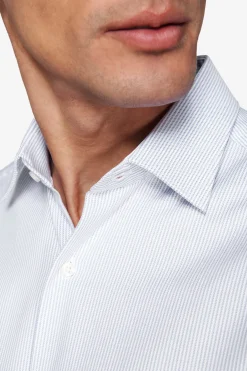 Structured thin striped shirt