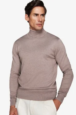Taupe basic turtleneck