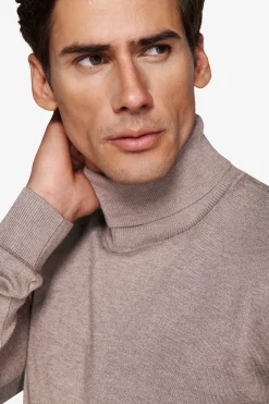 Taupe basic turtleneck