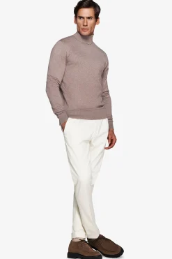 Taupe basic turtleneck