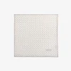 Taupe micro pattern pocket square