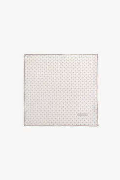 Taupe micro pattern pocket square