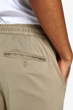 Taupe Relax Tech drawstring trousers
