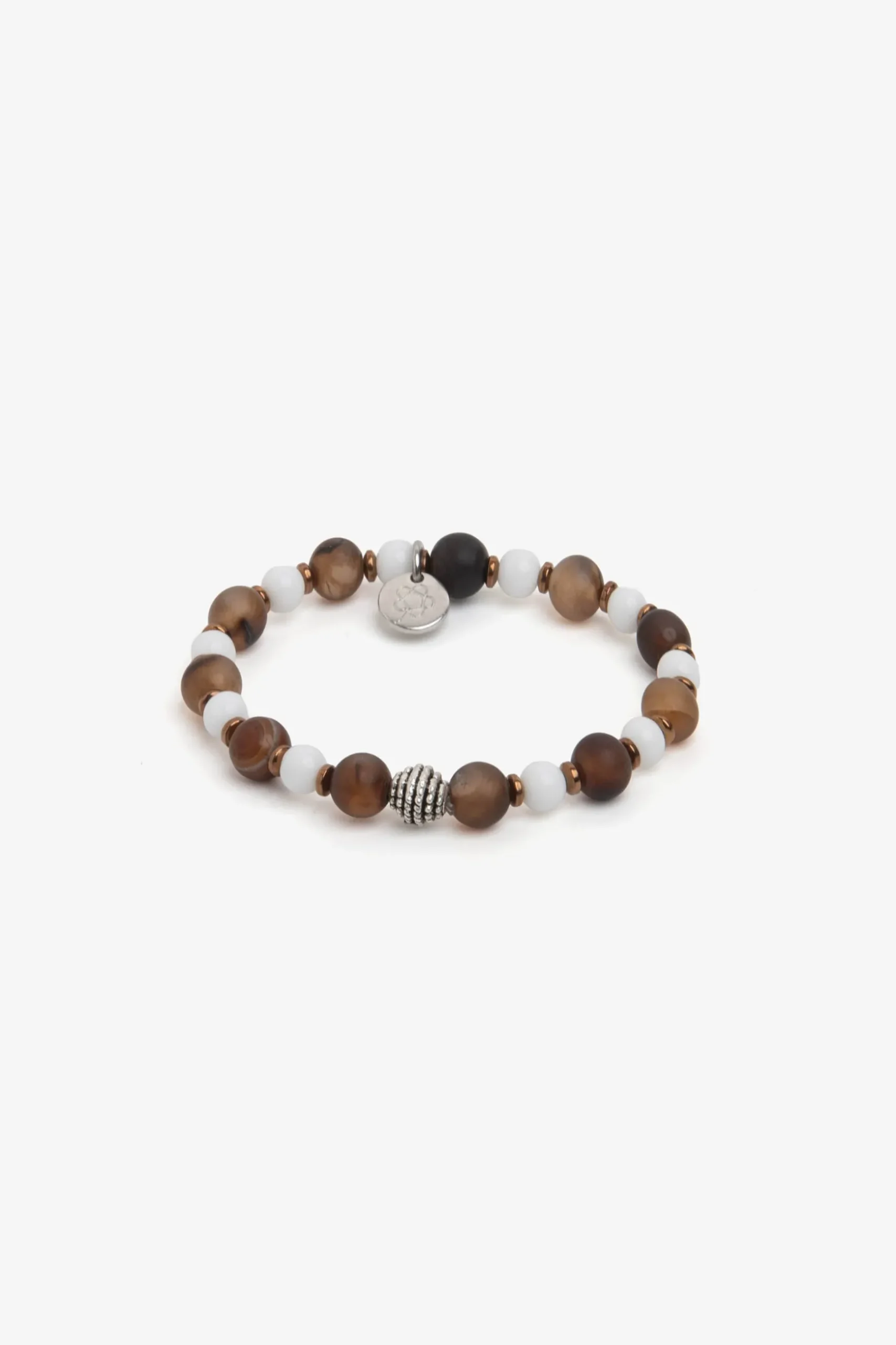 Taupe small pearls bracelet