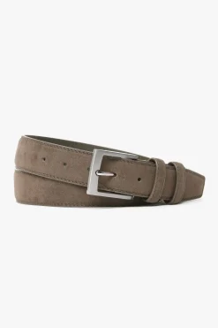 Taupe suede casual belt