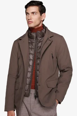 Taupe technical field jacket