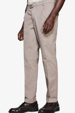 Taupe woven trousers