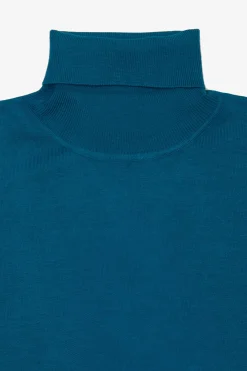 Teal basic turtleneck