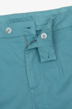 Teal woven Bermuda shorts