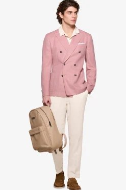 Tropea double-breasted textured blazer