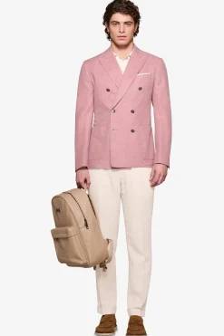 Tropea double-breasted textured blazer