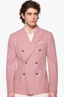 Tropea double-breasted textured blazer