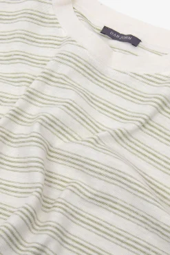 T-shirt righe fine militare