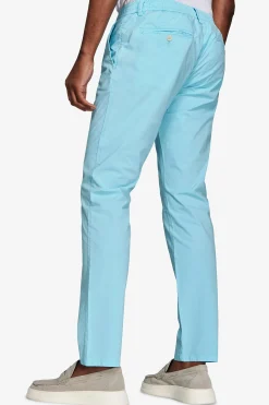 Turquoise parachute fabric drawstring trousers