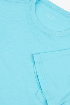 Turquoise t-shirt with pocket