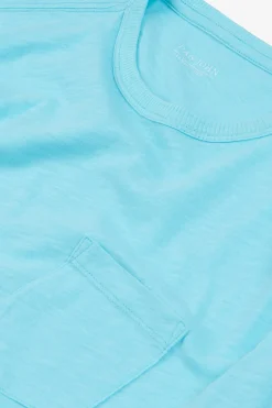 Turquoise t-shirt with pocket