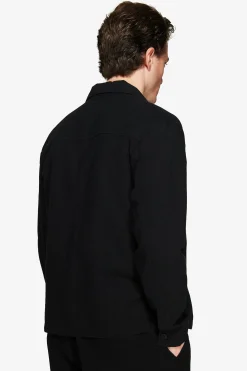 VOLUME Black linen blend jacket