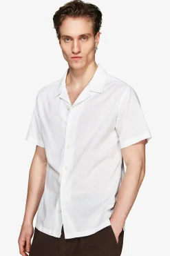 VOLUME White Hawaiian linen blend shirt