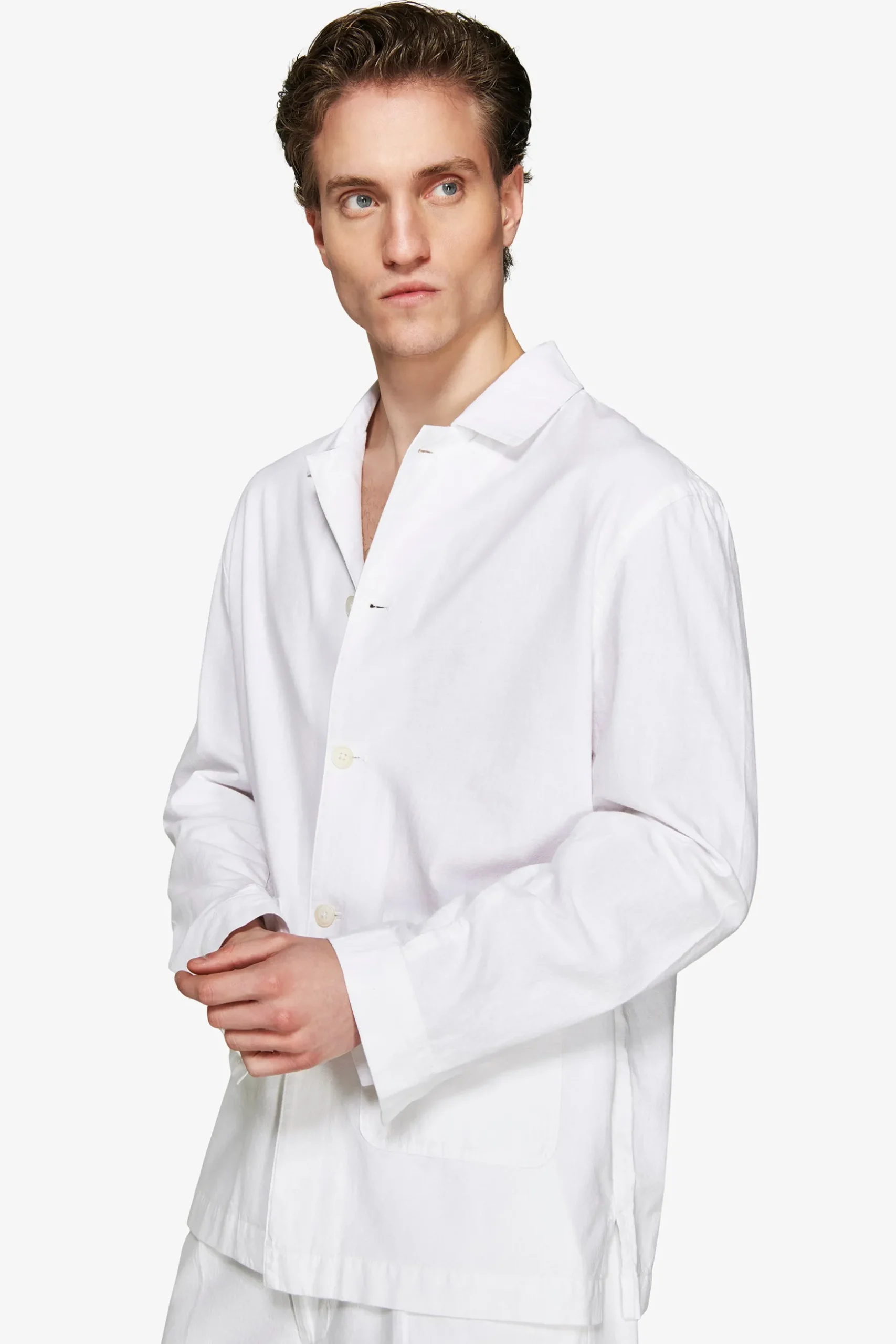 VOLUME White linen blend blazer