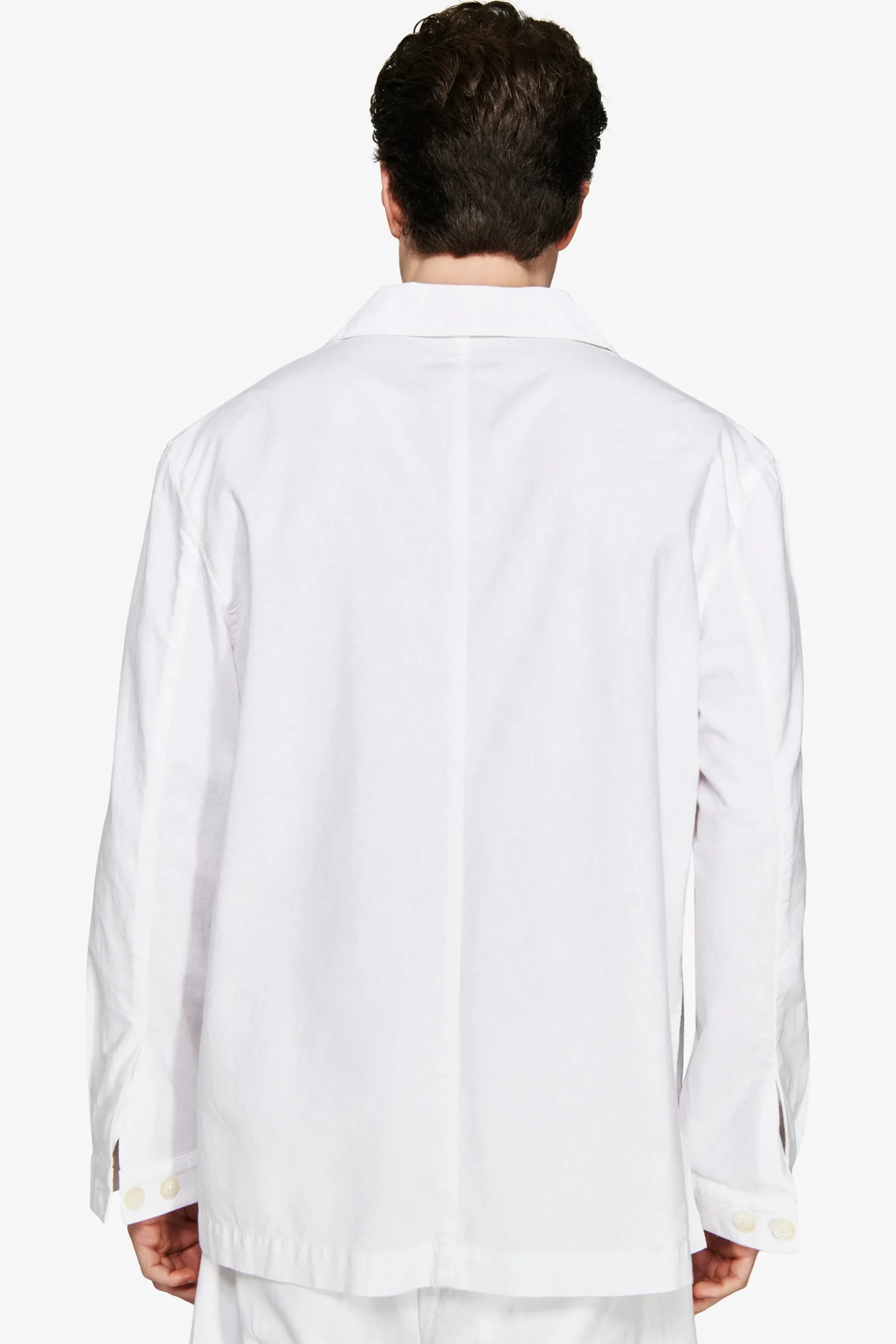 VOLUME White linen blend blazer