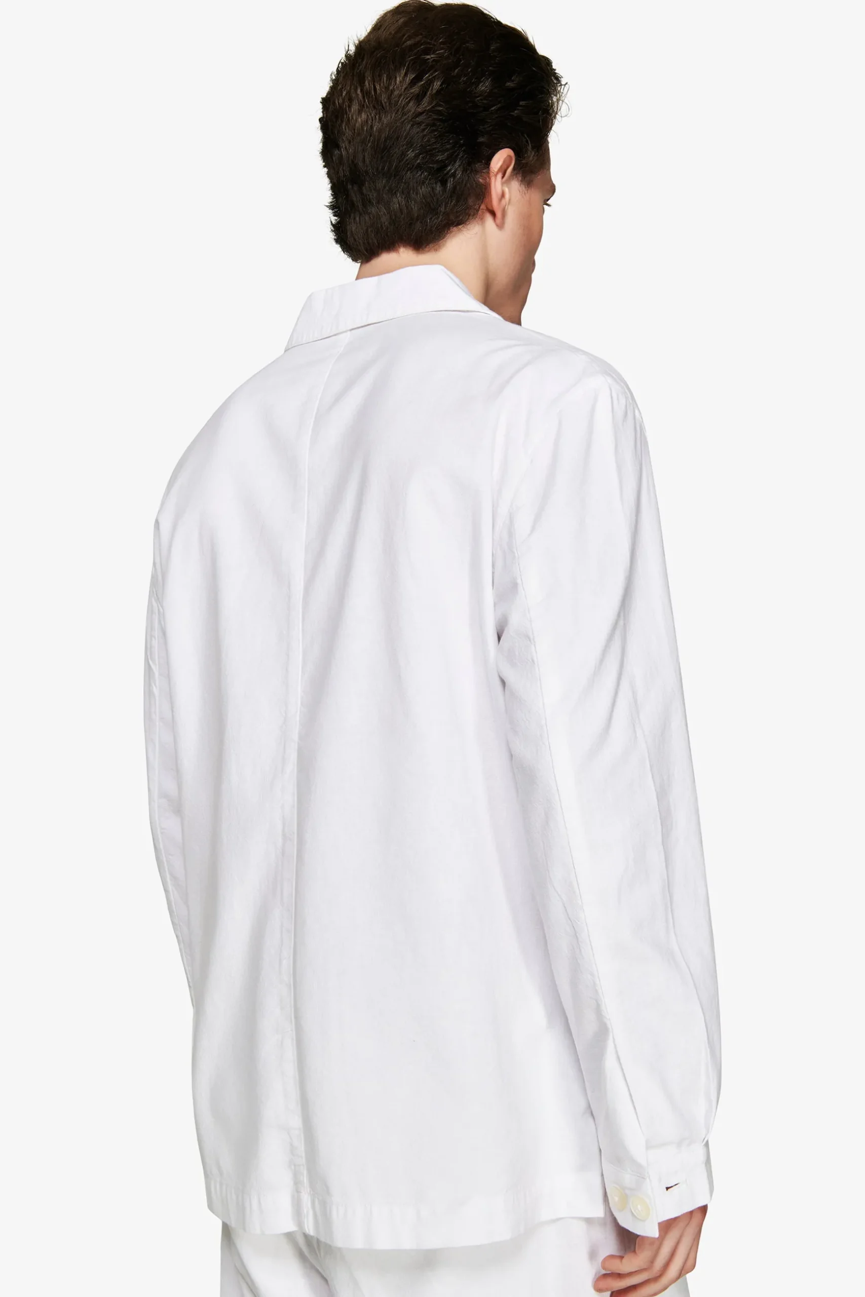 VOLUME White linen blend blazer