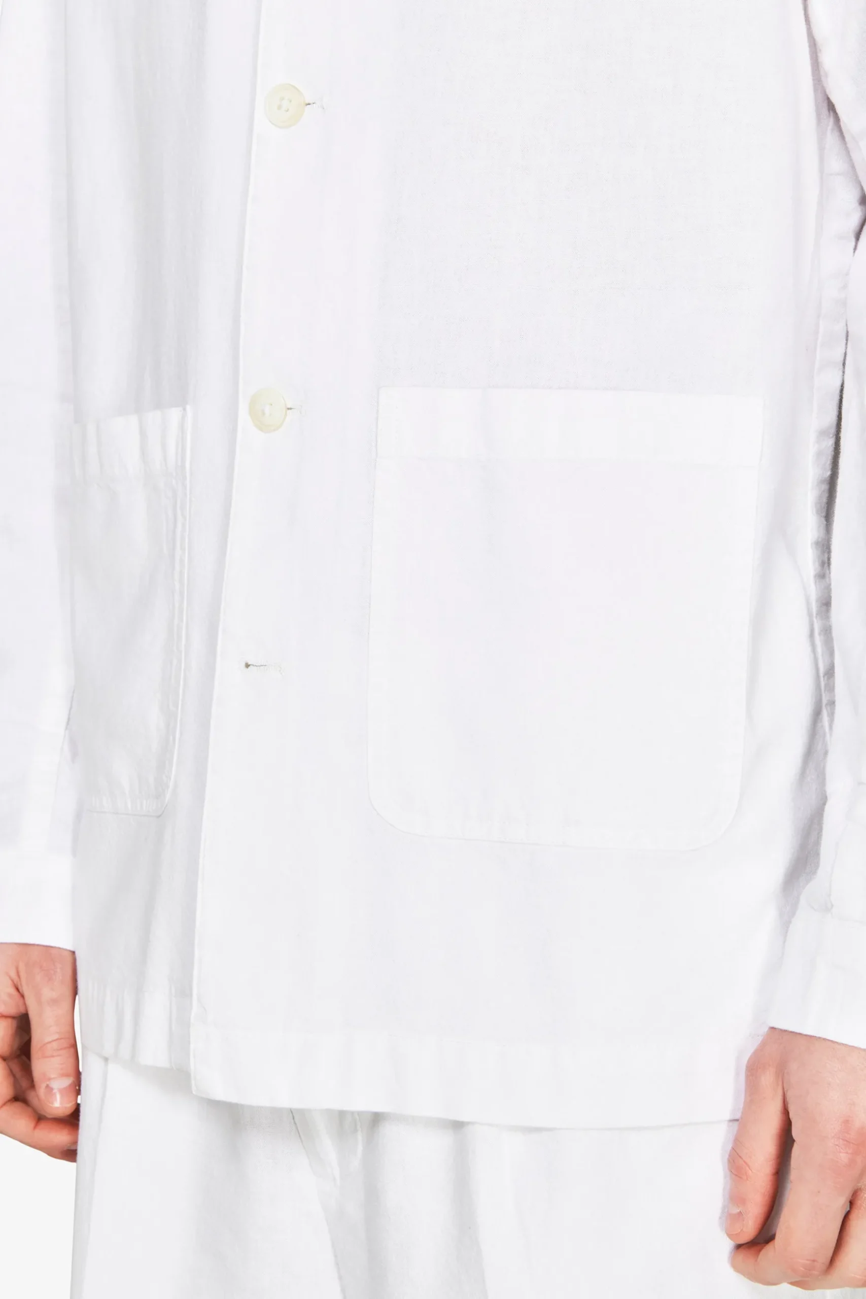 VOLUME White linen blend blazer