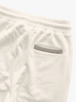 White fleece sweatpants