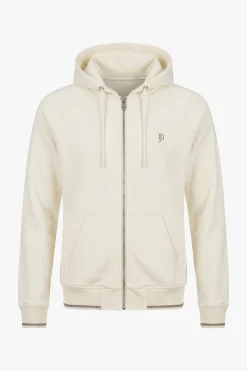 White full zip hoodie