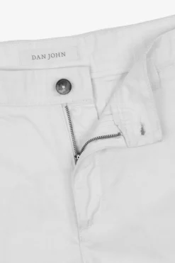 White gabardine Bermuda shorts