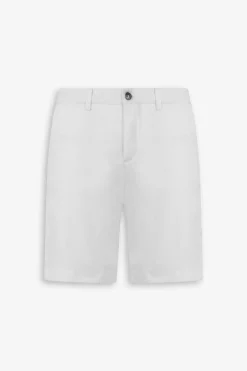 White gabardine Bermuda shorts