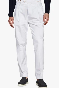 White Herringbone trousers