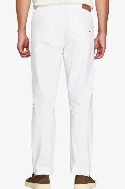 White 5-pockets gabardine trousers