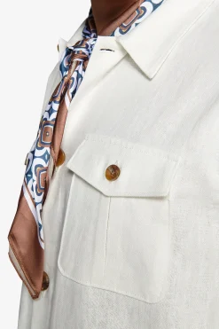 White textured Sahara jacket