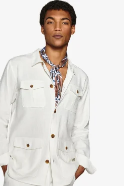 White textured Sahara jacket