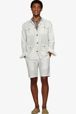 White textured Sahara jacket