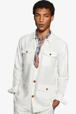 White textured Sahara jacket